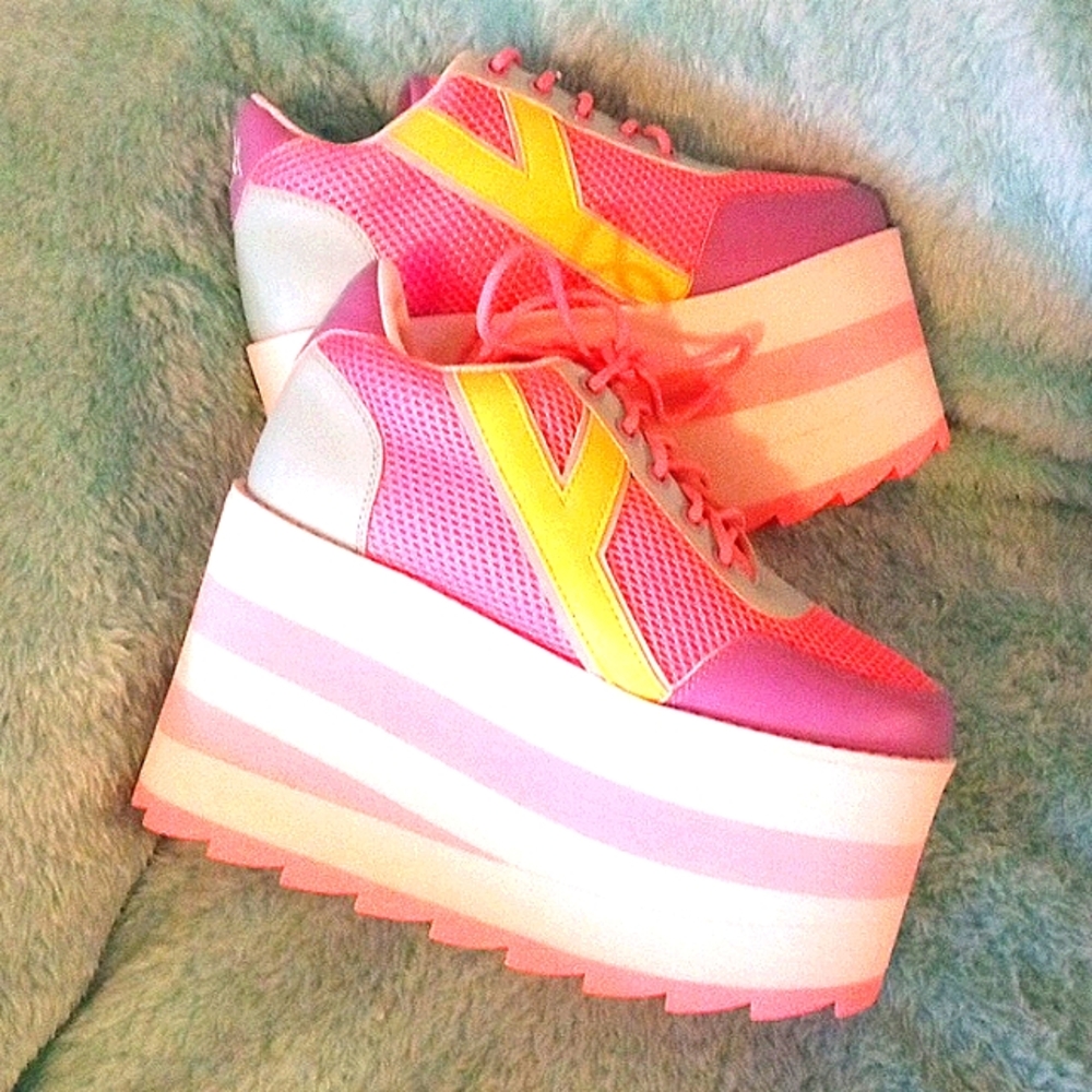 Brand new YRU platform sneakers